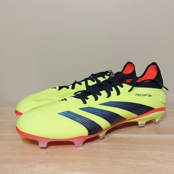 Adidas Predator 24 Pro FG Mens Soccer Cleats Yellow Black IG7776 Men's Size 9.5 - Picture 3 of 7